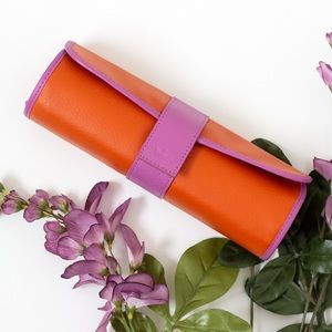 Orange & Purple Baekgaard Jewelry Roll